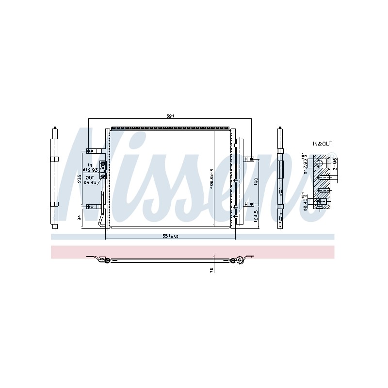 Condenseur de Clim Pour Hyundai Kona Kona/SUV 97606CM000