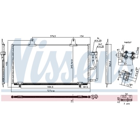 Condenseur de Clim Pour Peugeot 208 II 2008 Opel Fiat Alfa Romeo 9827255780