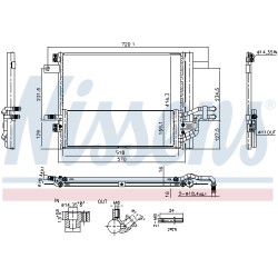 Condenseur de Clim Pour Peugeot Opel Citroën DS DS4 II DS7 Crossback 9818195180
