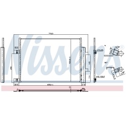 Condenseur de Clim Pour Nissan X-Trail 9211000Q0B