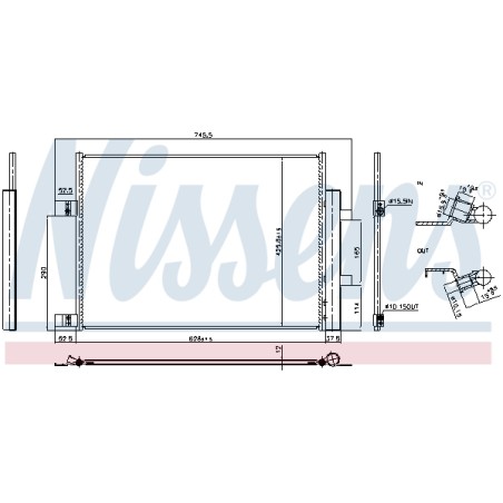 Condenseur de Clim Pour Nissan X-Trail 9211000Q0B