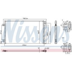 Condenseur de Clim Pour Fiat 500 500E 52150726 52217410