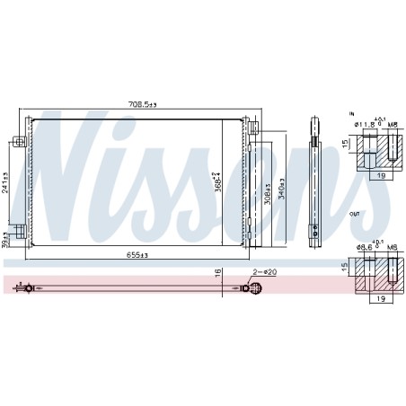 Condenseur de Clim Pour Fiat 500 500E 52150726 52217410