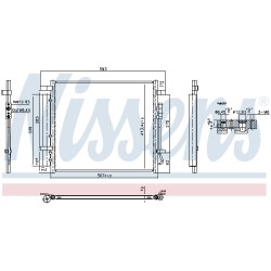 Condenseur de Clim Pour Hyundai Tucson Kia Sportage V 97606N7000