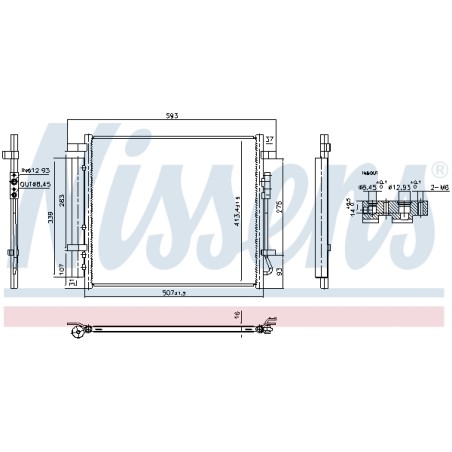 Condenseur de Clim Pour Hyundai Tucson Kia Sportage V 97606N7000
