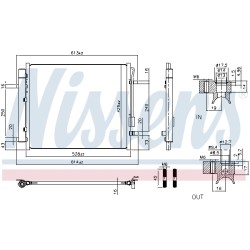Condenseur de Clim Pour Hyundai Santa Fe V Fé IV IV/SUV Kia Sorento IV