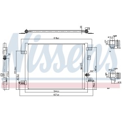 Condenseur de Clim Pour Renault Grand Kangoo III ZOE 921007736R
