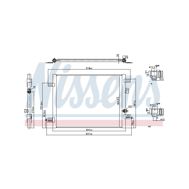 Condenseur de Clim Pour Renault Grand Kangoo III ZOE 921007736R