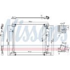 Condenseur de Clim Pour Fiat Fullback Pick-up Mitsubishi L200/Triton