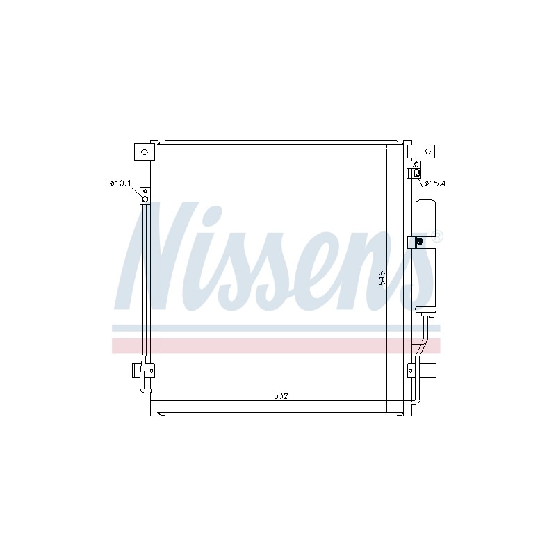 Condenseur de Clim Pour Mitsubishi L200/Triton Pajero Sport III 7812A341