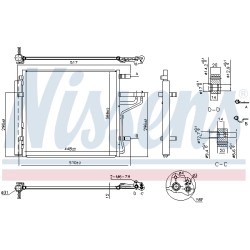 Condenseur de Clim Pour Hyundai i10 Kia Picanto 97606G6000 97606K7000 97606G6050
