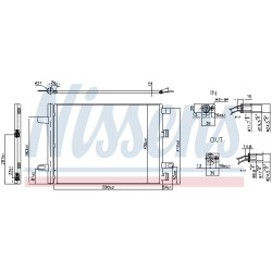 Condenseur de Clim Pour MERCEDES CLA Classe A B GLA GLB
