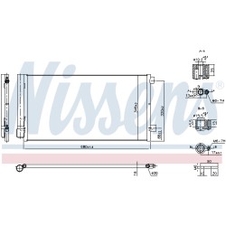Condenseur de Clim Pour Jeep Compass 00K68273402AA 00K68273402AB 00K68360244AA