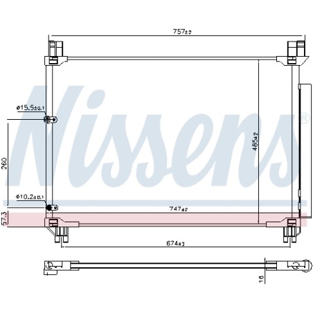 Condenseur de Clim Pour Toyota Highlander 884600E070