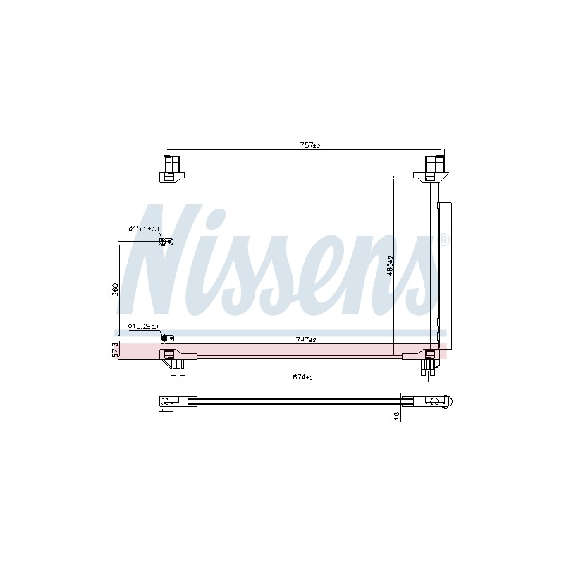 Condenseur de Clim Pour Toyota Highlander 884600E070