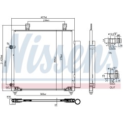 Condenseur de Clim Pour Mitsubishi Mirage Mirage/Space Star 7812A339