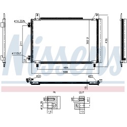 Condenseur de Clim Pour Peugeot 208 II 2008 Opel Fiat Alfa Romeo 9825441980