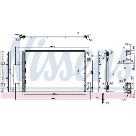 Condenseur de Clim Pour Peugeot 308 II 408 508 DS DS4 II DS7 Crossback DS9
