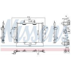 Condenseur de Clim Pour Dacia Spring 921005444R