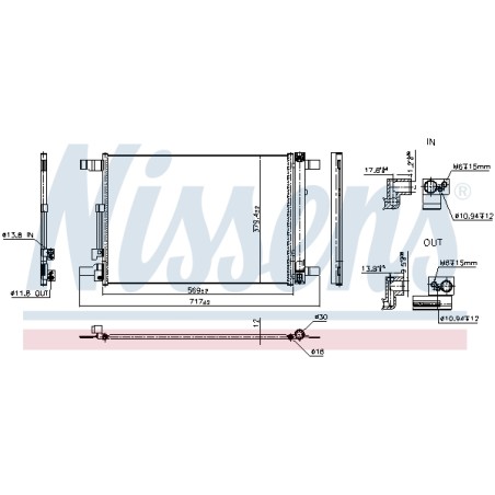 Condenseur de Clim Pour VW Audi Seat Leon Tarraco Skoda Octavia IV 5WA816411E
