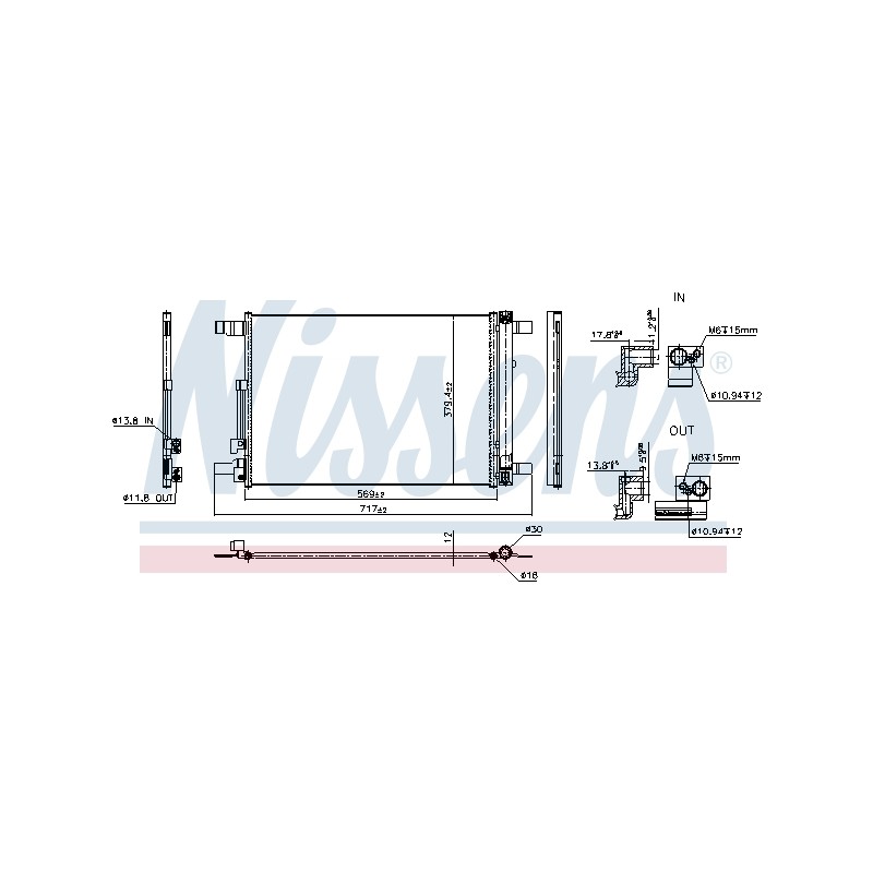 Condenseur de Clim Pour VW Audi Seat Leon Tarraco Skoda Octavia IV 5WA816411E