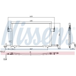 Condenseur de Clim Pour Peugeot 306 Partner Citroën Berlingo ZX