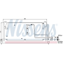 Condenseur de Clim Pour Opel Chevrolet Vauxhall 90540373 9192318 93250611