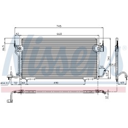 Condenseur de Clim Pour Peugeot Partner Citroën Berlingo Xsara