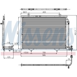 Condenseur de Clim Pour Chrysler Crossfire Roadster MERCEDES Classe C T-Model E