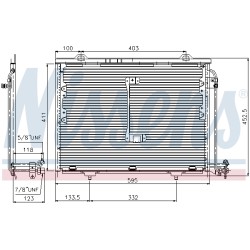 Condenseur de Clim Pour MERCEDES Classe C T-Model E CLK