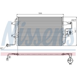 Condenseur de Clim Pour VW Bora Audi Seat Skoda 1JM820411 1J0820411B 8N0820411A