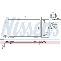 Condenseur de Clim Pour Peugeot 306 Citroën Xsara 6455.AW 9646061880 6455.W2