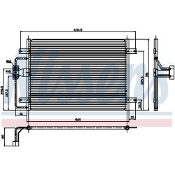 Condenseur de Clim Pour Renault Megane I Scenic Scénic 7700425843 7700432392