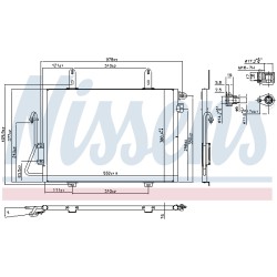 Condenseur de Clim Pour Renault Kangoo 7700301253 8200221131 8200708128
