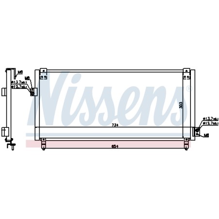 Condenseur de Clim Pour Subaru Impreza 73020-G151 73210-FA120 73210-FA150