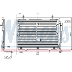 Condenseur de Clim Pour MERCEDES Classe C T-Model CLK
