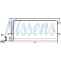 Condenseur de Clim Pour VW California T4 Transporter IV 701820413K 7D0.820.413B
