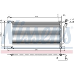 Condenseur de Clim Pour BMW Série 3 E46 X3 64538377648 8.377.648