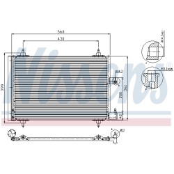 Condenseur de Clim Pour Peugeot 406 607 Citroën Xsara