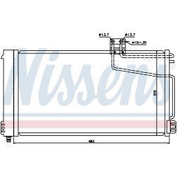 Condenseur de Clim Pour MERCEDES Classe C T-Model CLK SLK