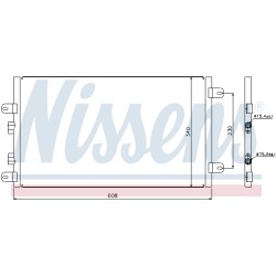Condenseur de Clim Pour Alfa Romeo 147
