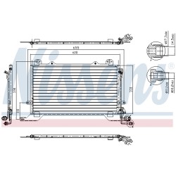 Condenseur de Clim Pour MERCEDES Classe E T-Model