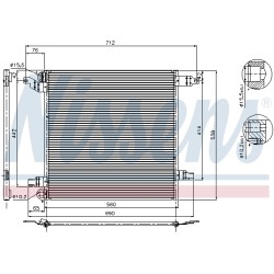 Condenseur de Clim Pour MERCEDES Classe M
