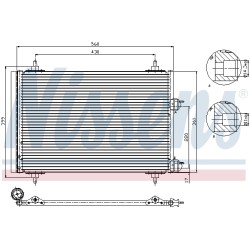 Condenseur de Clim Pour Peugeot 307 6455AA 9638574080