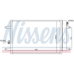 Condenseur de Clim Pour VW Seat Ford YM2H192600AB YM2H19C600AA YM2H192600AC