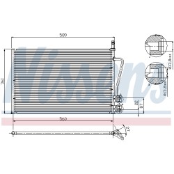 Condenseur de Clim Pour Ford Fiesta V Fusion Mazda 2