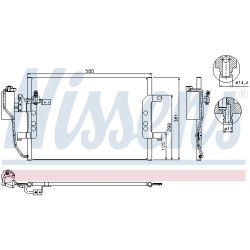 Condenseur de Clim Pour MERCEDES Classe A Vaneo