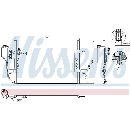 Condenseur de Clim Pour MERCEDES Classe A Vaneo