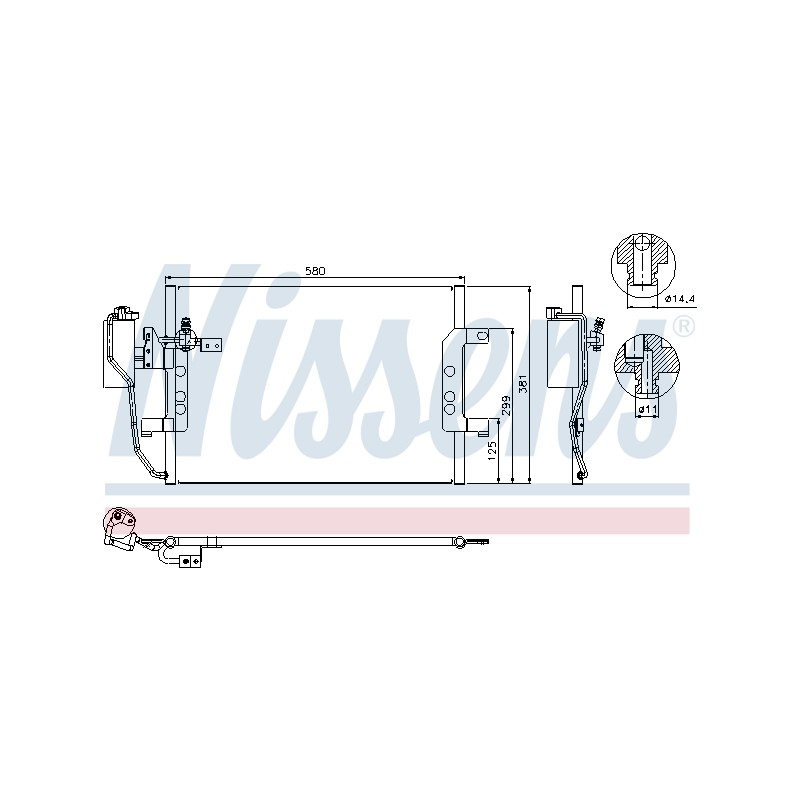 Condenseur de Clim Pour MERCEDES Classe A Vaneo