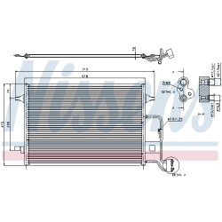 Condenseur de Clim Pour VW Passat Skoda Superb I 3B0.260.401A 3B0.260.401B